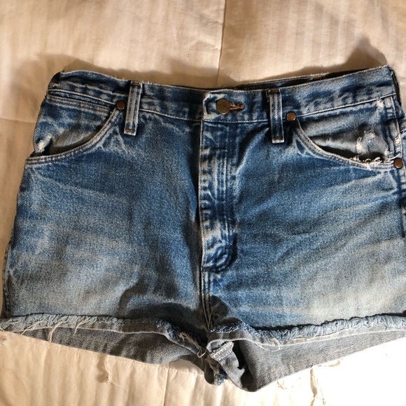 vintage Wrangler Cut offs jean shorts - Picture 6 of 8